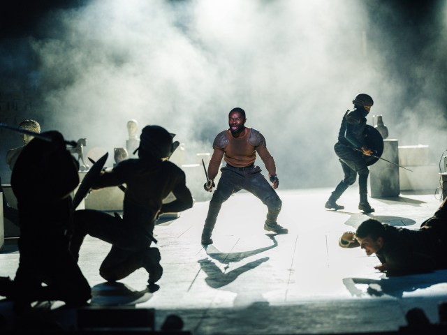 David Oyelowo (Coriolanus) in Coriolanus at the National Theatre (c) Misan Harriman DSCF7727