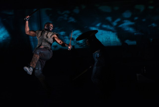David Oyelowo (Coriolanus) in Coriolanus at the National Theatre (c) Misan Harriman DSCF7897