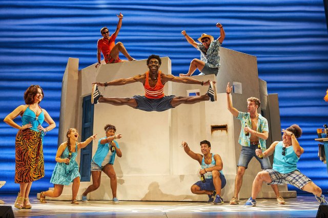 A scene from a previous UK tour of Mamma Mia!