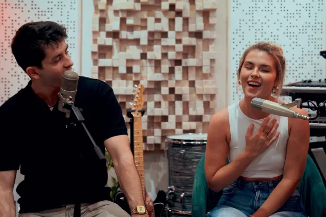 Tobias Turley and Erin Caldwell, still from the video