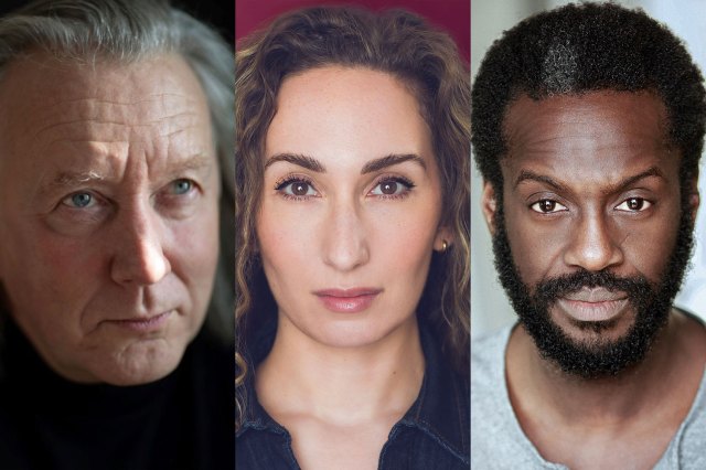 Jasper Britton, Emma Kingston and Sule Rimi, headshots all supplied by the production