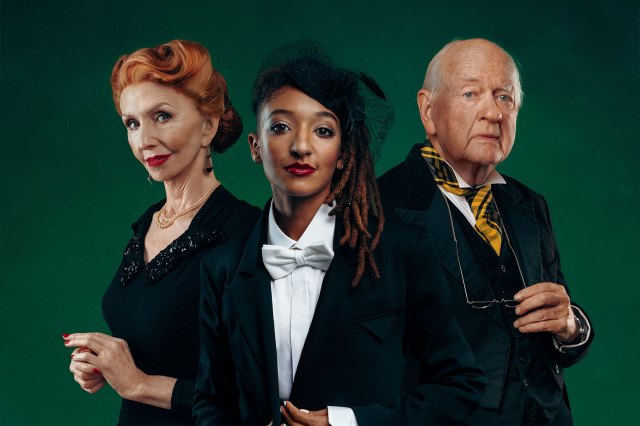 Jane Asher, Patricia Allison and Oliver Ford Davies in a promotional image for Twelfth Night at the Orange Tree Theatre