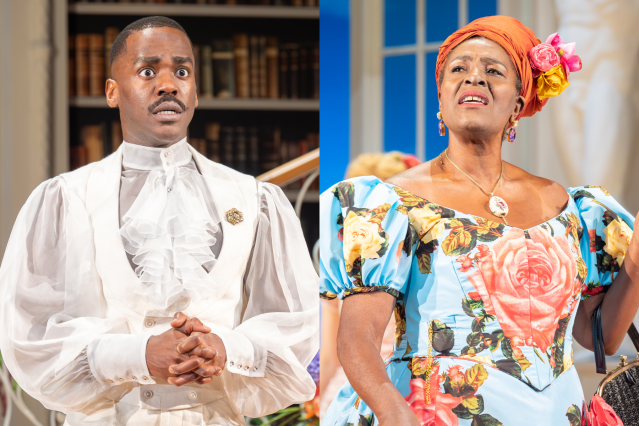 Ncuti Gatwa and Sharon D Clarke in formal wear