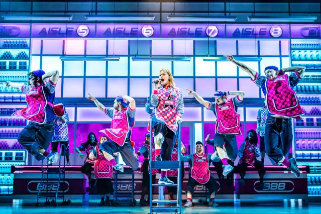 Here and Now cast dance in a supermarket
