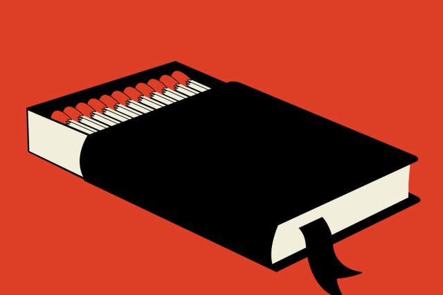 Artwork for Fahrenheit 451, supplied by the production