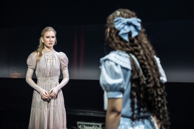 Chloe Saracco and Chumisa Dornford May in NATASHA, PIERRE & THE GREAT COMET OF 1812 Donmar photo by Johan Persson (1)