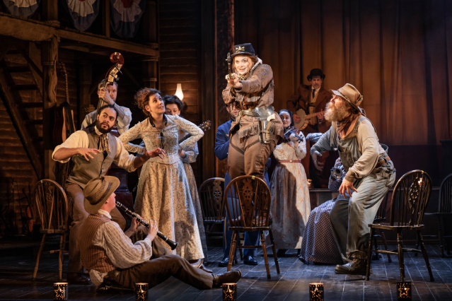 Carrie Hope Fletcher and the cast of Calamity Jane