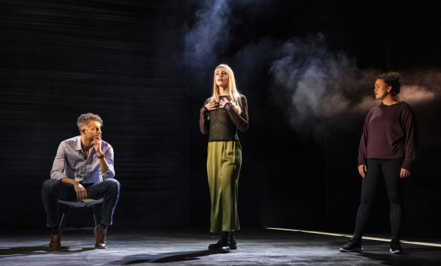 Daniel Burke as Kamal Abdic, Natalie Dunne as Megan Hipwell and Giovanna Fletcher as Rachel Watson 2 (c) Pamela Raith (1)