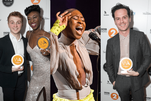 Sam Tutty and Miriam-Teak Lee, Cynthia Erivo, and Andrew Scott