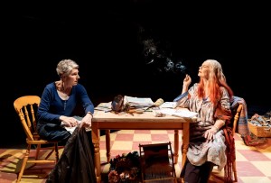 Backstroke at Donmar Warehouse review – Celia Imrie and Tamsin Greig are lost at sea