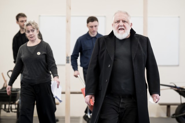 Emma Fielding and Simon Russell Beale in rehearsals for Titus Andronicus, © Marc Brenner