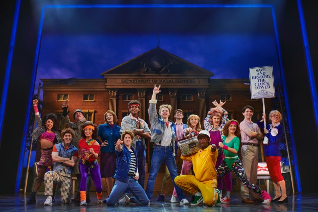 BACK TO THE FUTURE THE MUSICAL. Caden Brauch (Marty McFly) and Company. Photo by Matt Crockett (1)