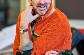 Chris O'Dowd (Dermot) in The Brightening Air rehearsals (1). Photo by Manuel Harlan
