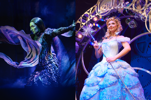 Emma Kingston as Elphaba and Zizi Strallen as Glinda