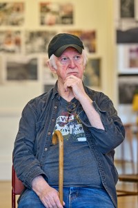 Seán McGinley (Pierre) in The Brightening Air rehearsals, photo by Manuel Harlan