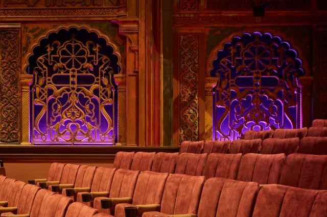 Soho Theatre Walthamstow auditorium detail side chairs, photo by David Levene