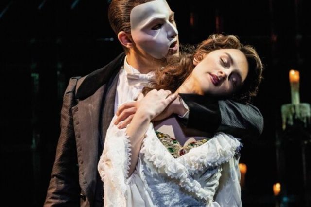 Jon Robyns and Holly Anne Hull in The Phantom of the Opera