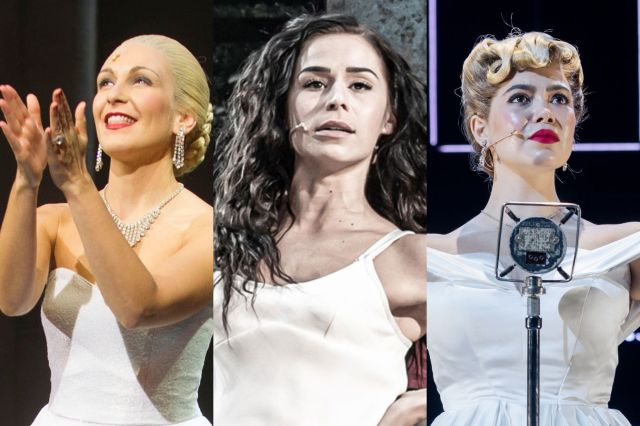 Madalena Alberto, Samantha Pauly, and Auli’i Cravalho as Evita