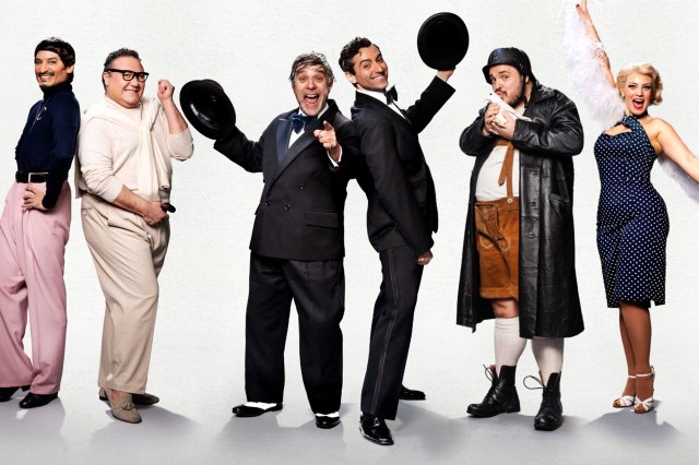 The lead cast for The Producers, © Matt Crockett