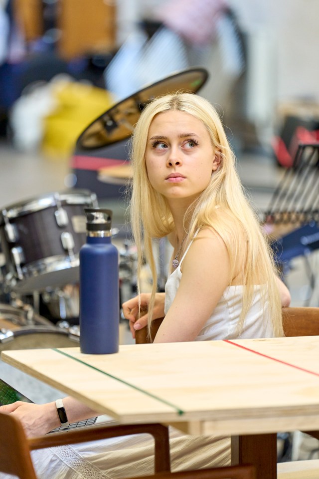 Erin LeCount (Composer) in rehearsals for Inter Alia at the National Theatre. (c) Manuel Harlan 001