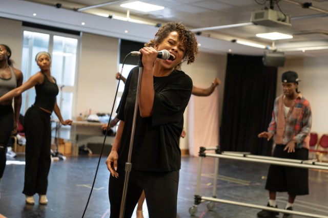 Fleur East in rehearsals for TINA The Tina Turner Musical, credit Matt Crockett