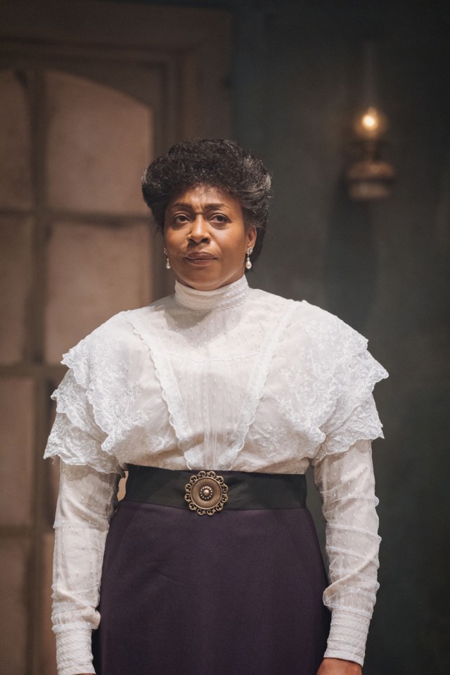 Nicola Hughes in INTIMATE APPAREL Donmar Warehouse photo by Helen Murray