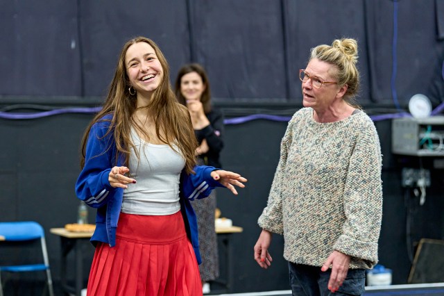 Ruby Thompson & Lucy Black in rehearsals for 'Till the Stars Come Down'. Credit Manuel Harlan