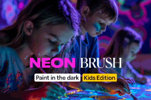Neon Brush Kids: A Family-Friendly Art Experience