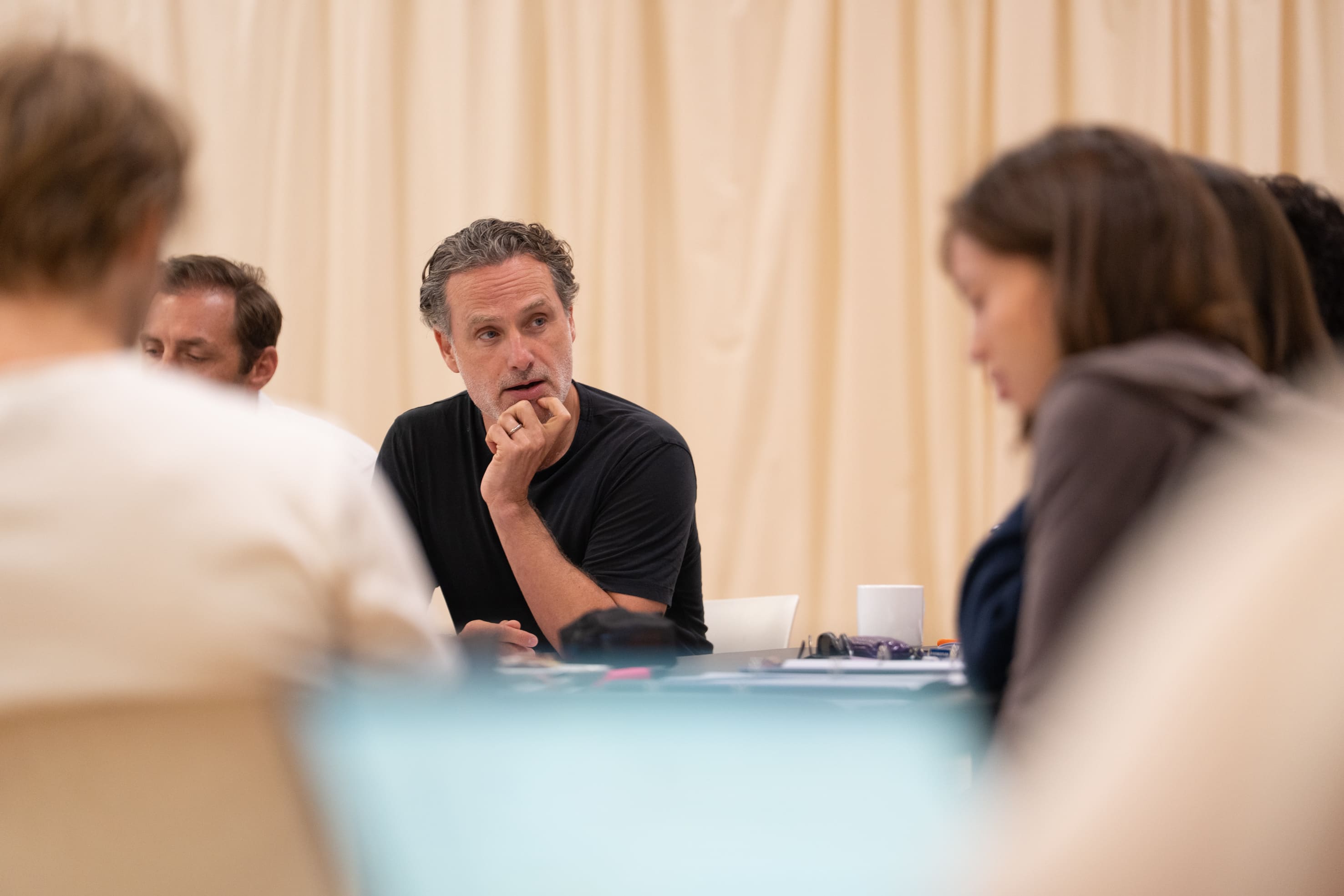 Andrew Lincoln on first day of rehearsals for Lady from the Sea (Credit Craig Sugden)
