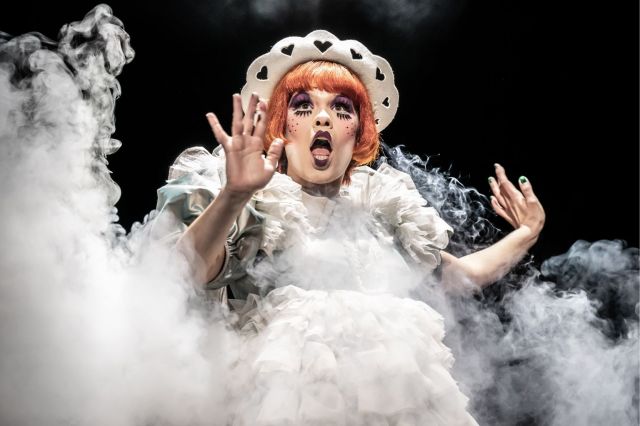 Emily Benjamin as Sally Bowles in Cabaret,