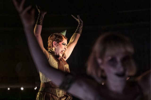 Rob Madge as the Emcee in Cabaret,