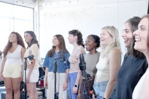 Watch the cast of Maiden Voyage perform a number in their rehearsal room