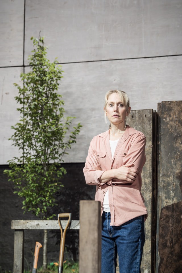 Hattie Morahan in JUNIPER BLOOD Donmar Warehouse photo by Marc Brenner