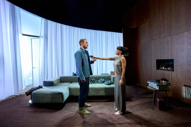 Tom Austen and Lily Allen in Hedda