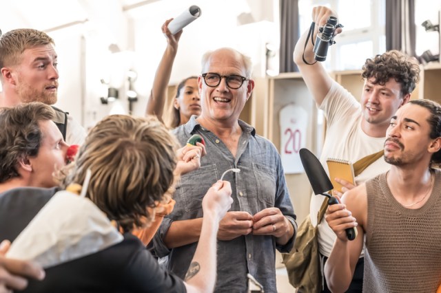 Ian Kirkby in rehearsals for 'Dear England'.
