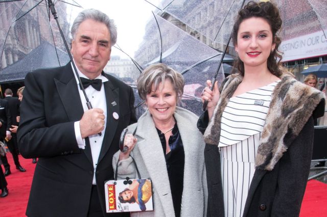 Jim Carter, Imelda Staunton and Bessie Carter