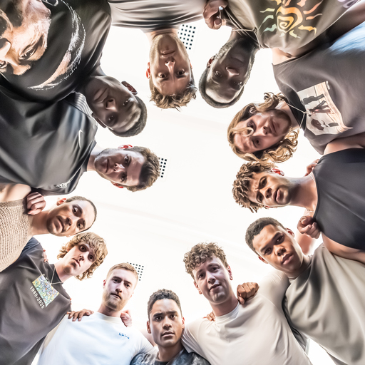 Members of the company in rehearsals for 'Dear England'. 