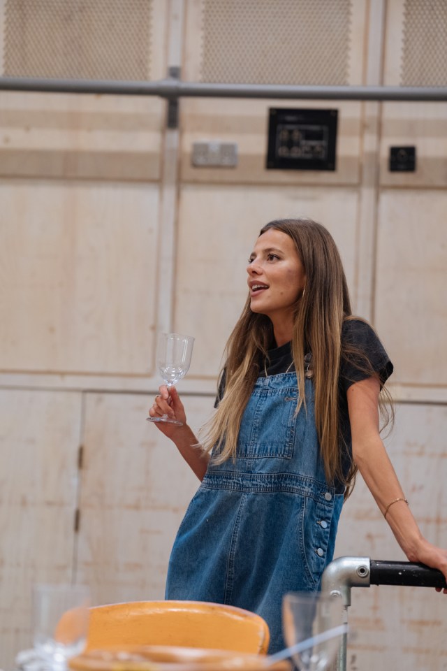 Nadia Parkes in rehearsals for JUNIPER BLOOD Donmar Warehouse photo by Helen Murray