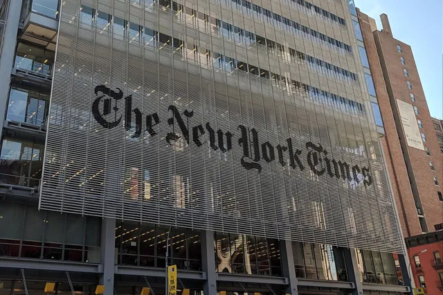 The New York Times building in NYC