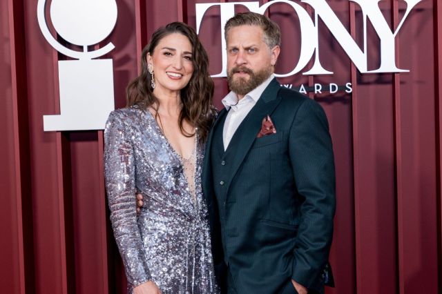 Sara Bareilles and Joe Tippett at the Tony Awards