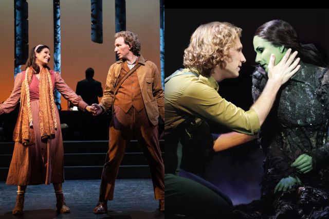 Stephanie J Block and Sebastian Arcelus in Into the Woods and in Wicked