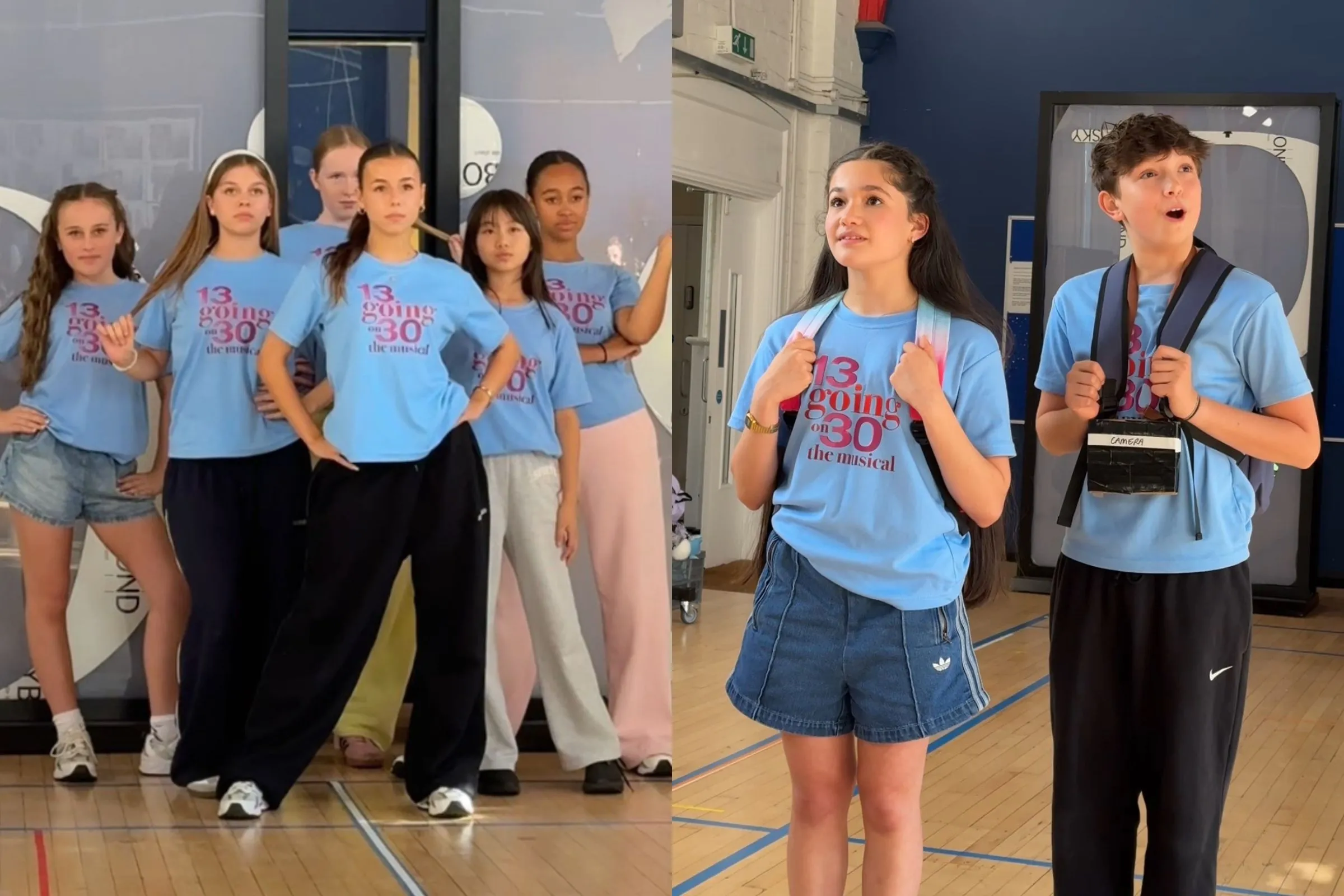 13 Going On 30 cast in rehearsals