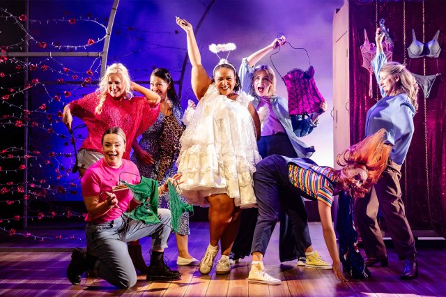 Military Wives The Musical 1 Emma Crossley, Rachael Wooding, Ashleigh Gray, Kayla Carter, Jessica Daley, Syndey Isitt-Ager and Caroline Sheen in Military Wives The Musical