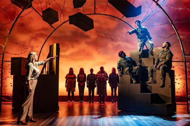 Military Wives The Musical 2 Caroline Sheen, Ashleigh Gray, Syndey Isitt-Ager, Emma Crossley, Jessica Daley, Rachael Wooding, Billy Roberts, Joe Kelly and Adrian Hansel in Military Wives The Musical