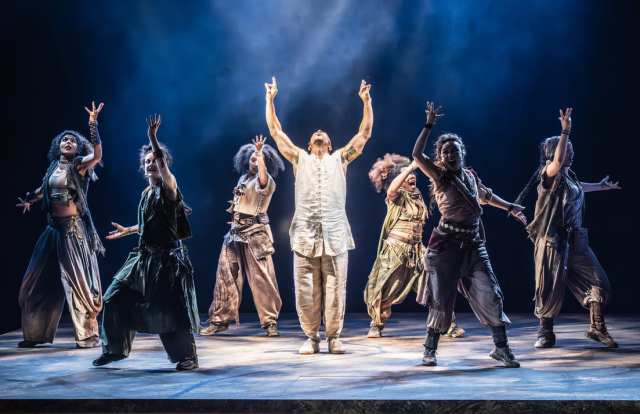 The company of Bacchae at the National Theatre. Photographer Marc Brenner ONE 01025