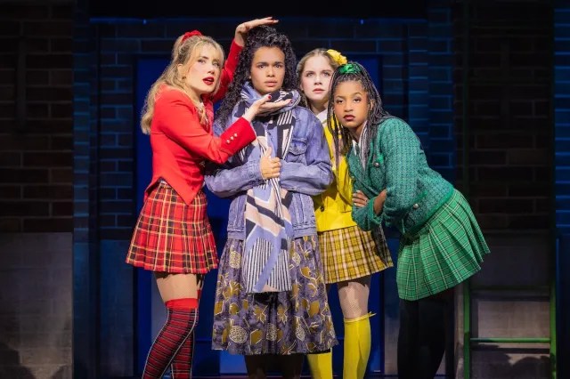 0357 McKenzie Kurtz Heather Chandler Lorna Courtney Veronica Sawyer Elizabeth Teeter Heather McNamara and Olivia Hardy Heather Duke in Heathers The Musical. ©Evan Zimmerman for MurphyMade 0357 McKenzie Kurtz Heather Chandler Lorna Courtney Veronica Sawyer Elizabeth Teeter Heather McNamara and Olivia Hardy Heather Duke in Heathers The Musical. ©Evan Zimmerman for MurphyMade