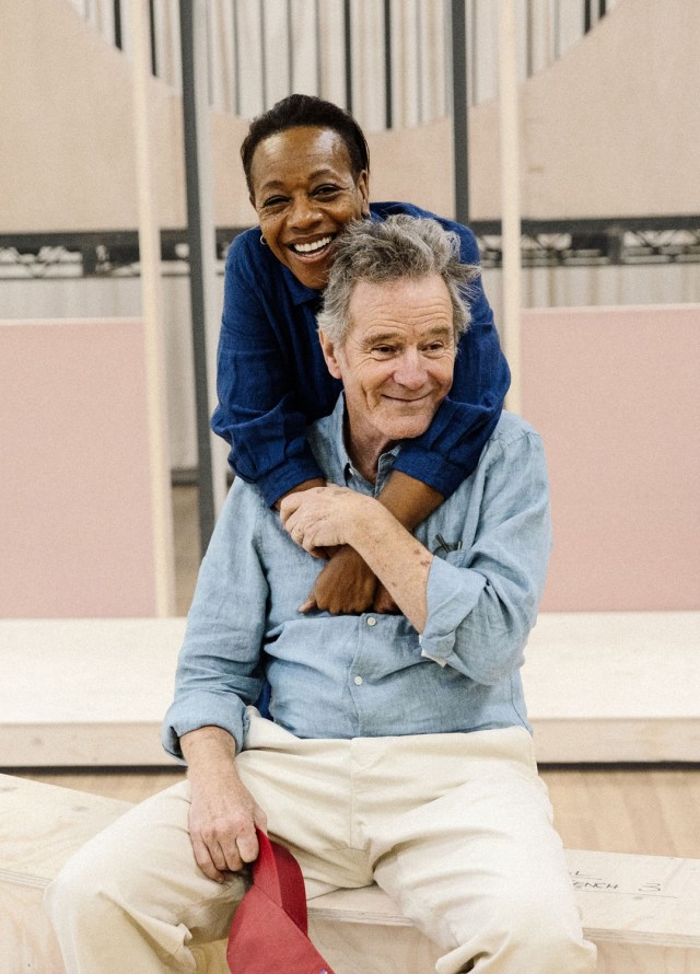 ALL MY SONS. Rehearsals. Marianne Jean-Baptiste and Bryan Cranston. Photo by Jan Versweyveld