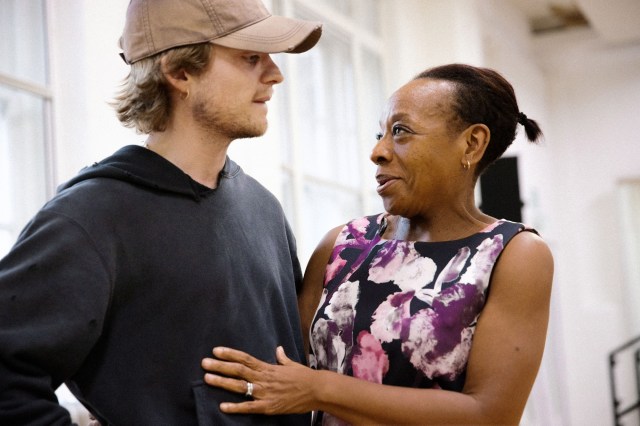 ALL MY SONS. Rehearsals. Tom Glynn Carney and Marianne Jean Baptiste. Photo by Jan Versweyveld