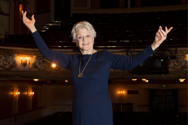 Angela Lansbury at the Gielgud Theatre in the West End Angela Lansbury at the Gielgud Theatre in the West End