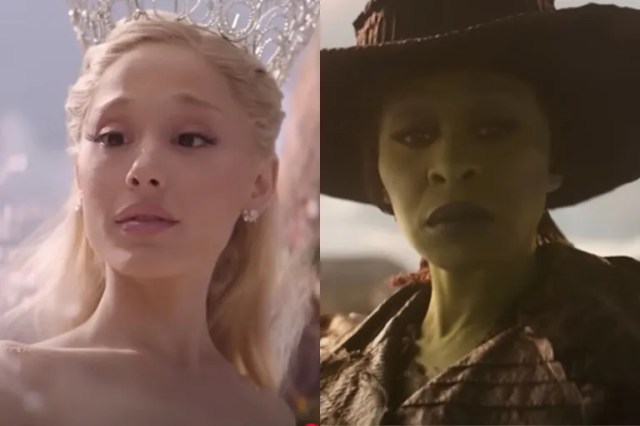Ariana Grande as Glinda and Cynthia Erivo as Elphaba Ariana Grande as Glinda and Cynthia Erivo as Elphaba